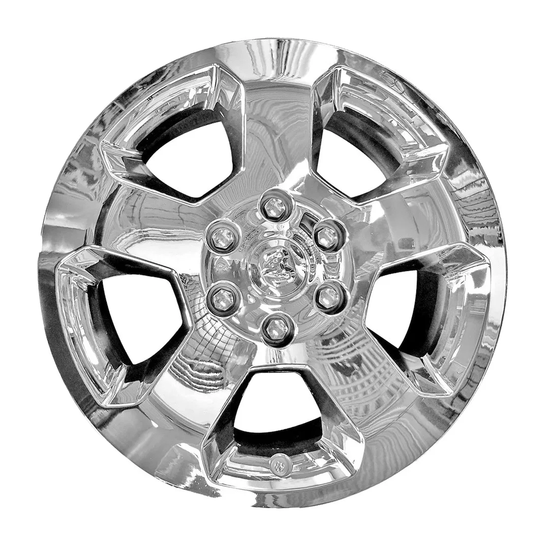 IWCIMP451X – COAST2COAST Wheel Skin, 18 Inch 5 Spokes Snap-On Plated Chrome ABS Plastic Set Of 4 Fits Over And Into O...